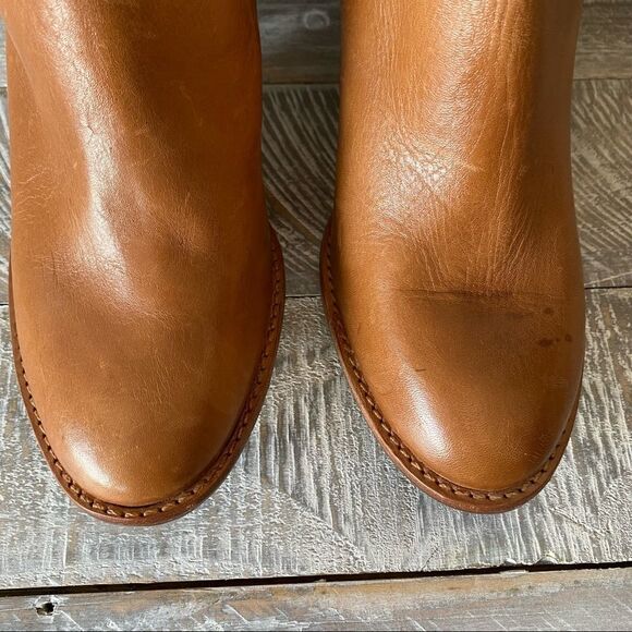 Rare-jack Rogers-Animal Calf Hair Print Western/Boho Leather Boots - Picture 15 of 15